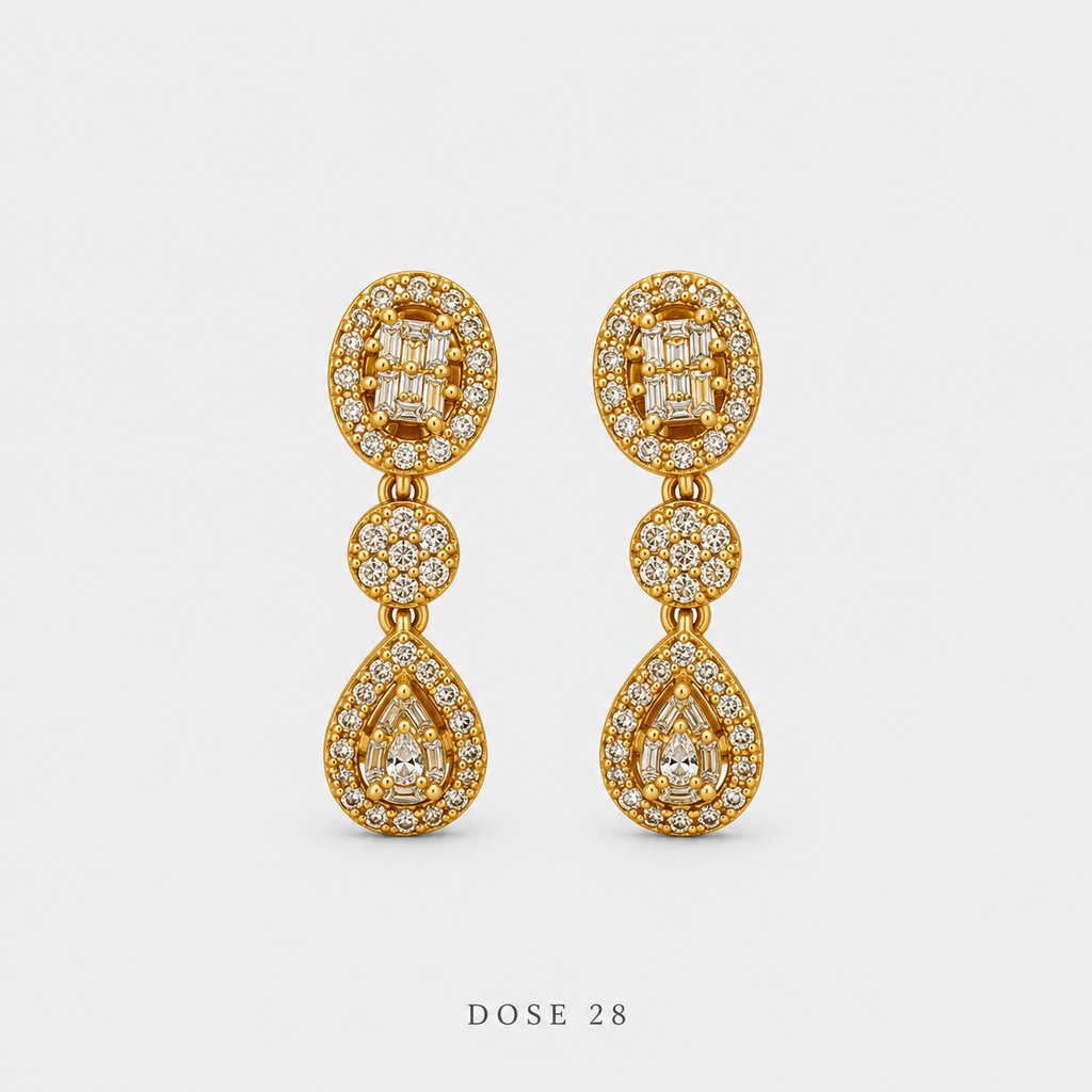 طقم القطرة المرصّع — Sparkling Teardrop Set