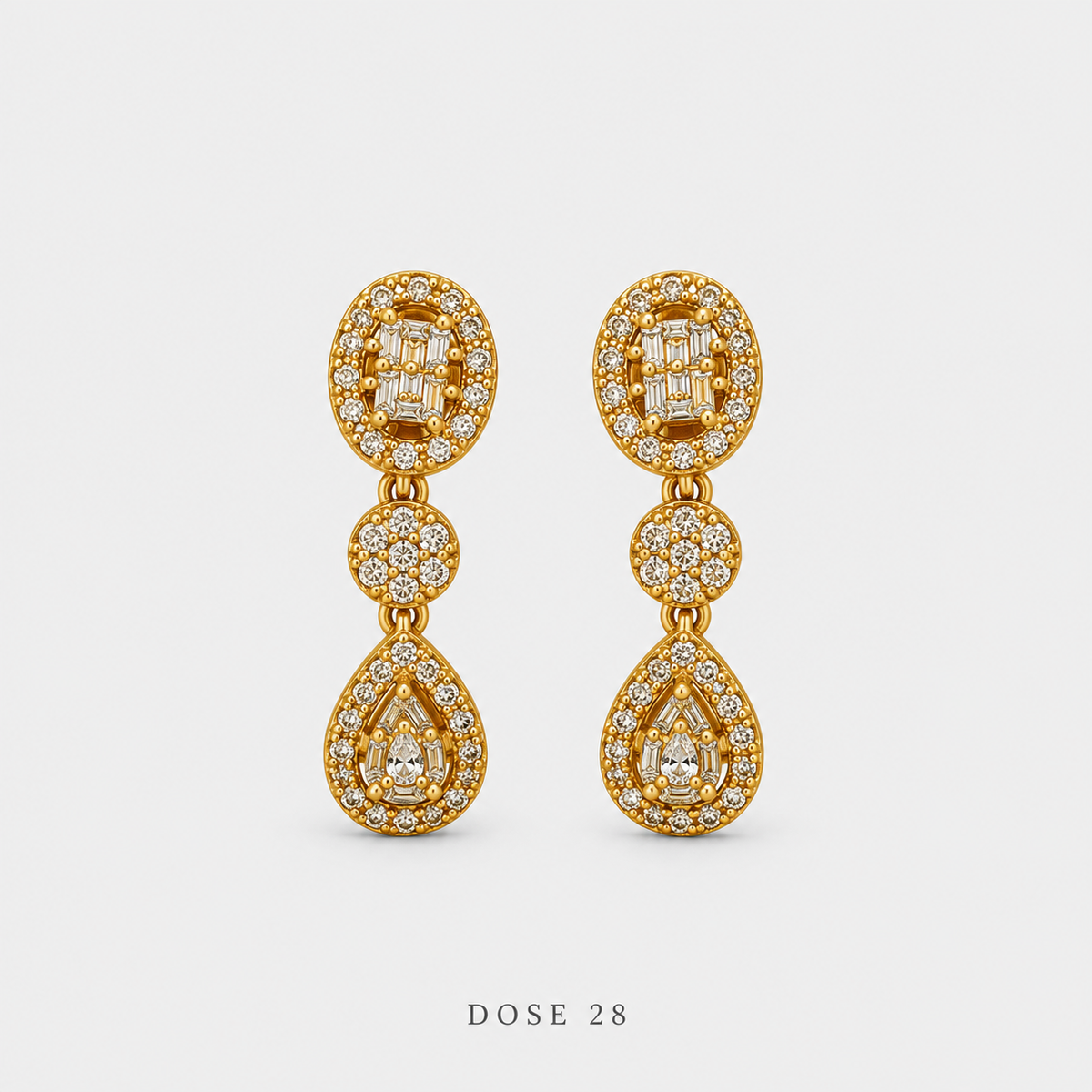 طقم القطرة المرصّع — Sparkling Teardrop Set