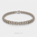 أسوارة الأوراق الفضية | Silver-Tone Leaf Bracelet