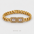 Square Sparkle Bracelet  أسوارة الفصوص المربّعة