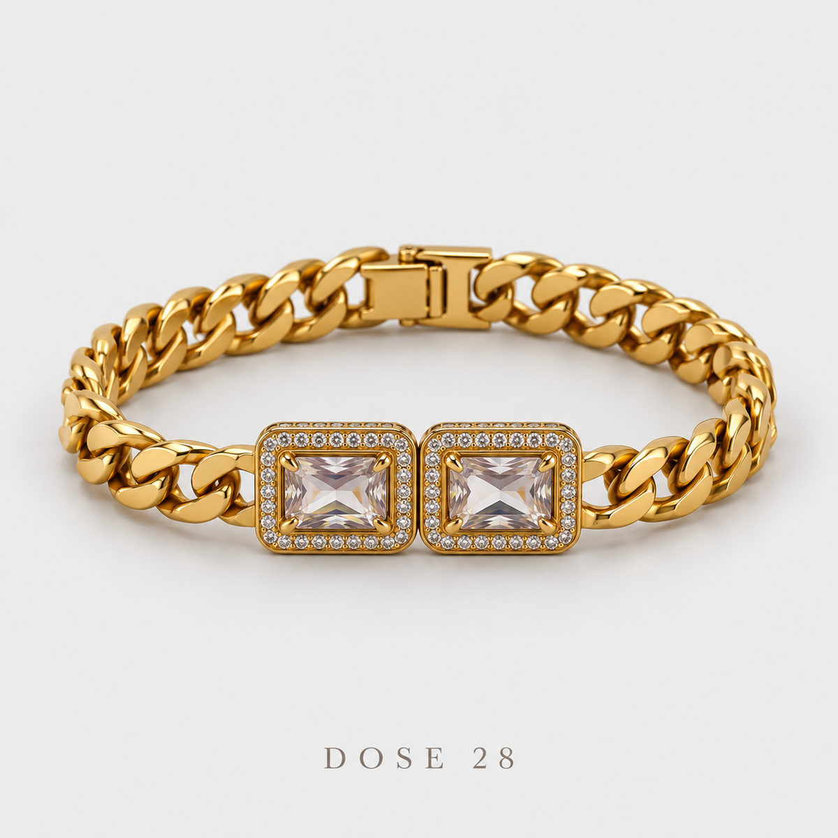 Square Sparkle Bracelet  أسوارة الفصوص المربّعة