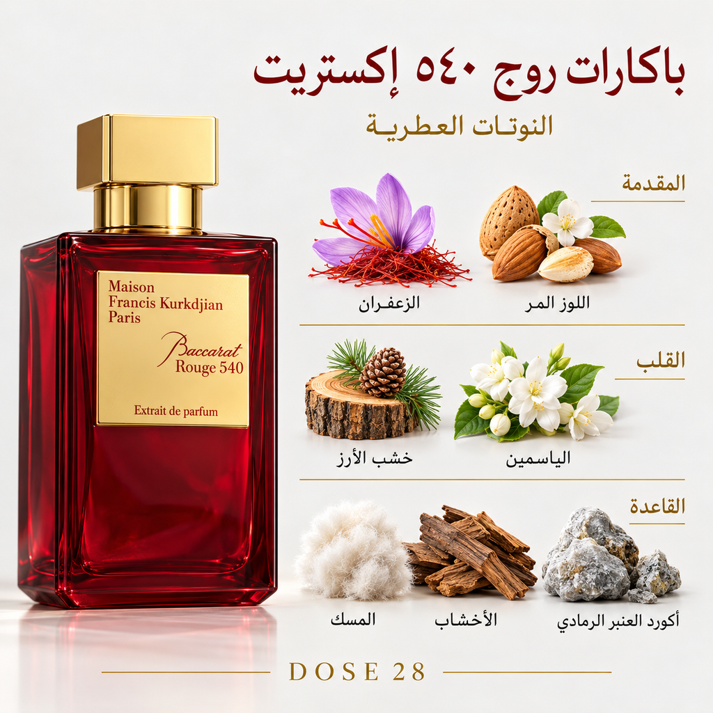 عطر ميزون فرانسيس كوركدجيان باكارات روج ٥٤٠ إكستريت Maison Francis Kurkdjian Baccarat Rouge 540 Extrait de Parfum