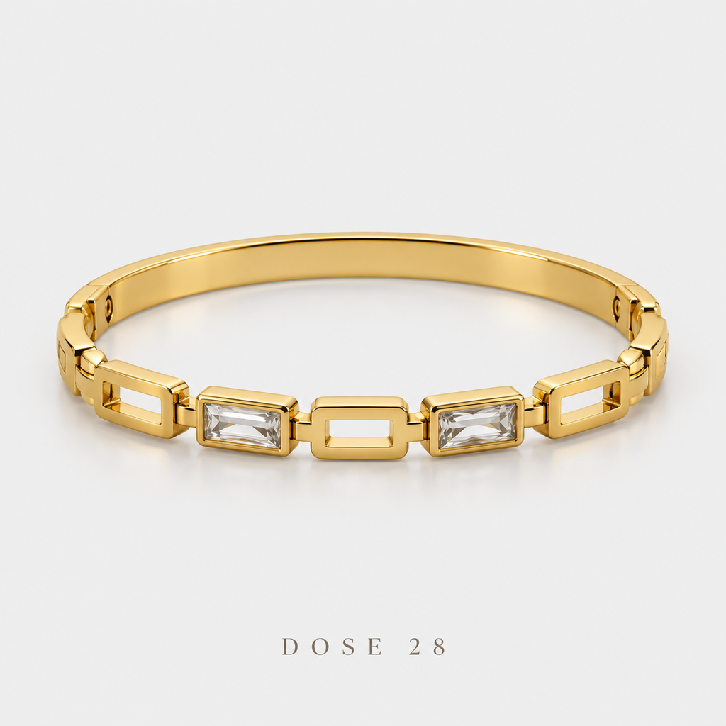Rectangular Link Sparkle Bracelet  أسوارة الروابط المستطيلة اللامعة