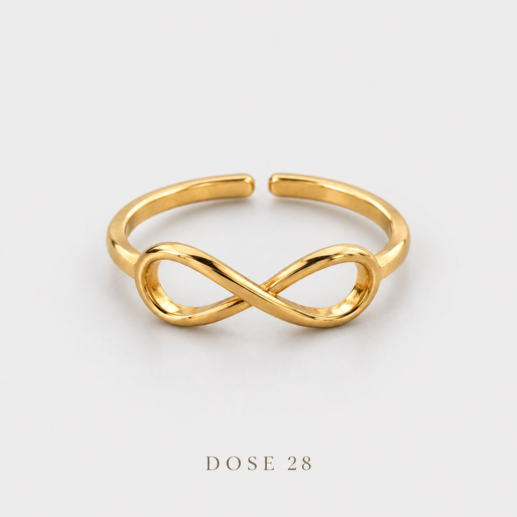 Gold-Tone Infinity Ring   خاتم إنفينيتي ناعم بلون ذهبي