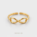 Gold-Tone Infinity Ring   خاتم إنفينيتي ناعم بلون ذهبي