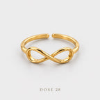 Gold-Tone Infinity Ring   خاتم إنفينيتي ناعم بلون ذهبي