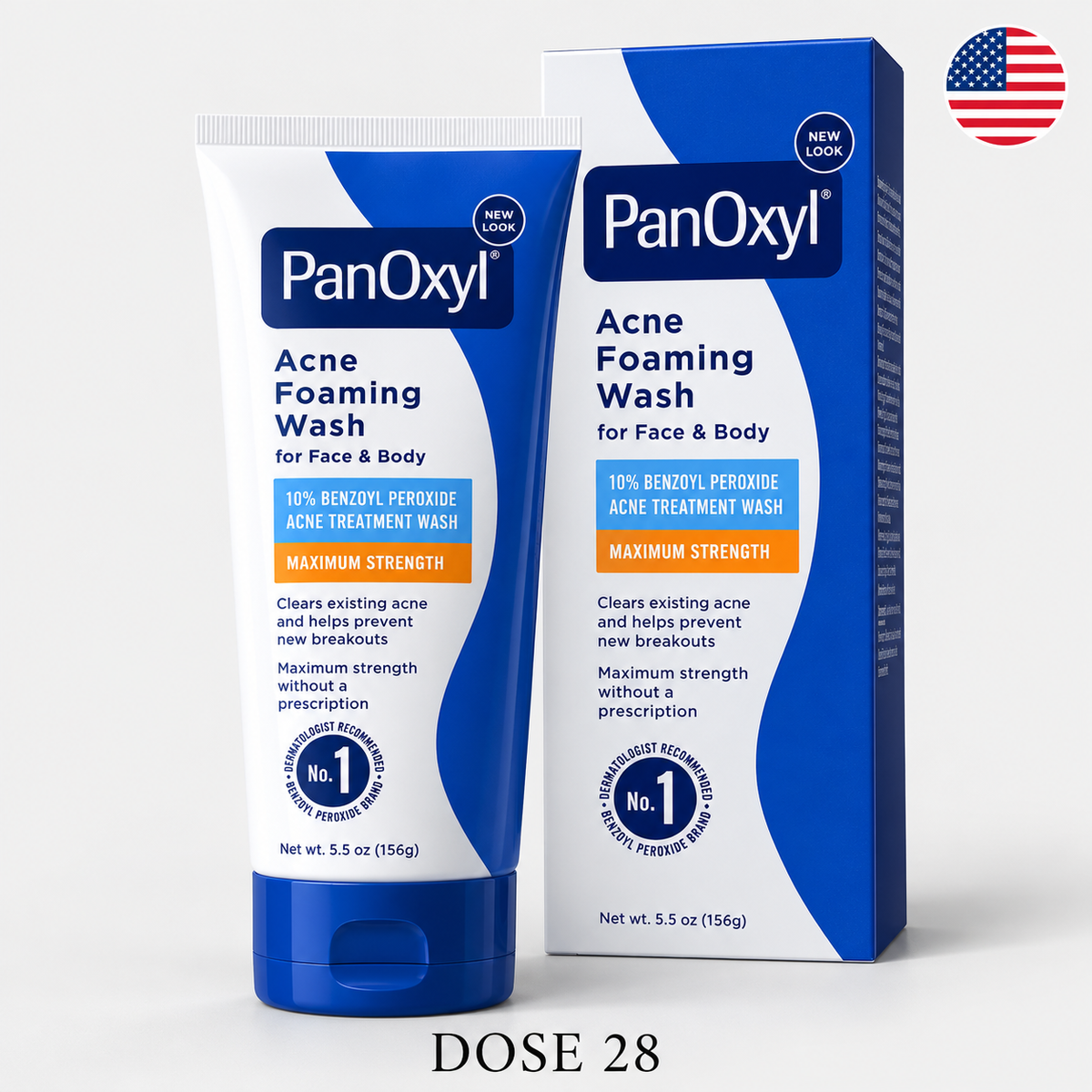 بانوكسيل غسول رغوي لحب الشباب بنزويل بيروكسيد  – 156 غم PanOxyl Acne Foaming Wash  Benzoyl Peroxide – 156 g