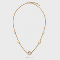 Crystal Clover Necklace سلسلة ورود البرسيم المرصّعة