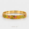 Colourful Floral Bangle  أسوارة الورود الملوّنة