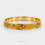 Colourful Floral Bangle  أسوارة الورود الملوّنة