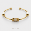 Gold-Tone Beaded Sparkle Cuff  أسوارة الخرز والتفاصيل المرصّعة