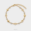 سوار القلوب والفصوص Hearts & Sparkle Bracelet
