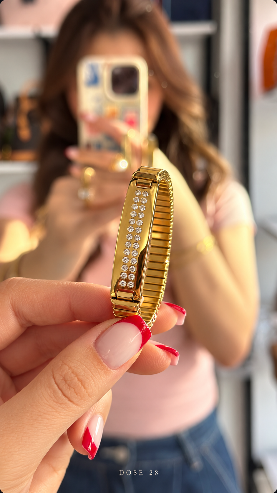 Double-Row Sparkle Bracelet   أسوارة الصفّين اللامعة