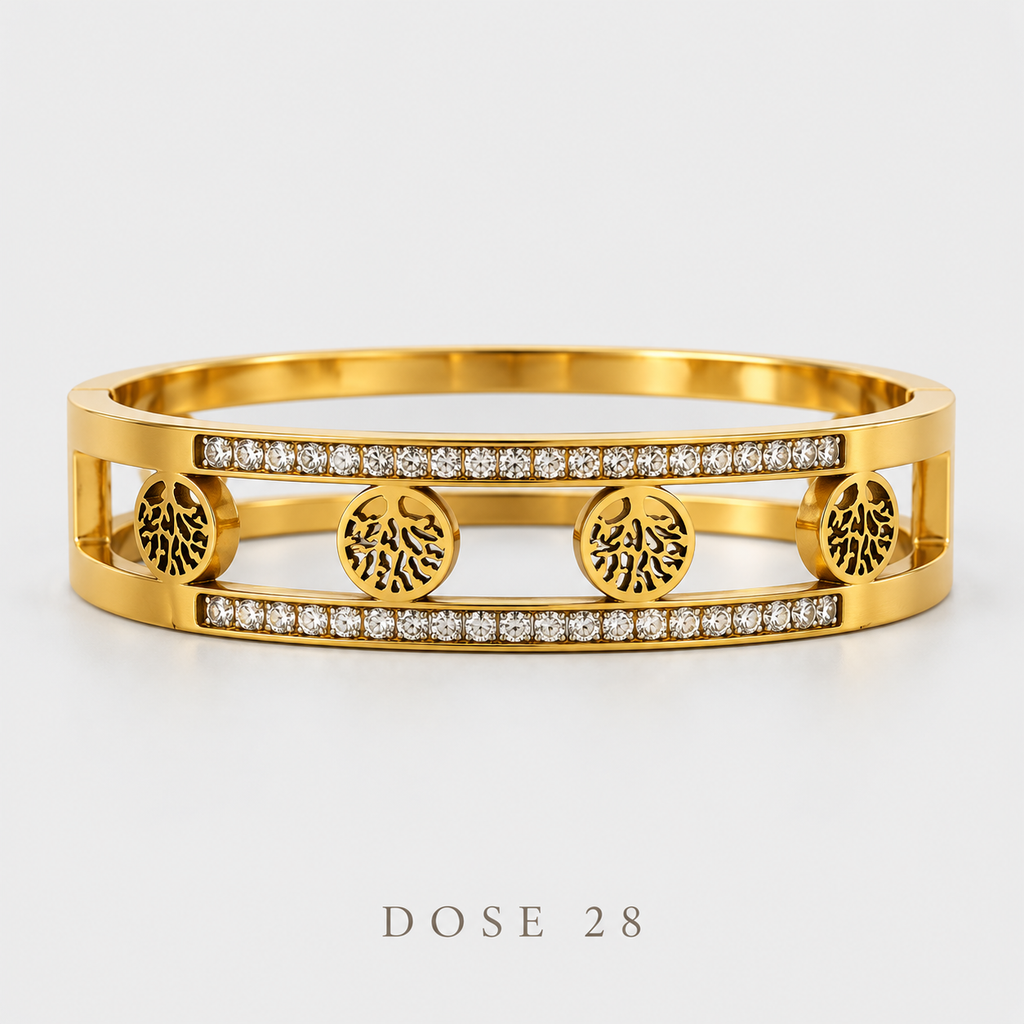 Sparkling Tree of Life Bangle  أسوارة شجرة الحياة المرصّعة