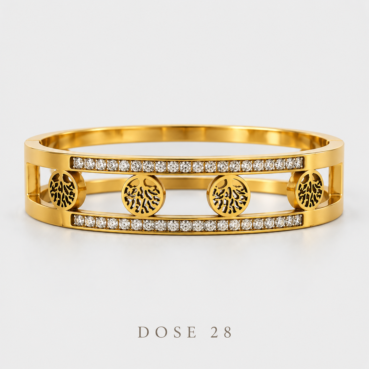 Sparkling Tree of Life Bangle  أسوارة شجرة الحياة المرصّعة