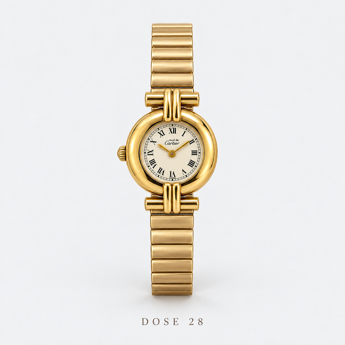 ساعة كلاسيك بالأرقام الرومانية  Classic Roman Numeral Gold-Tone Watch