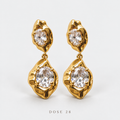 Double Oval Sparkle Drop Earrings تراجي البريق المزدوج
