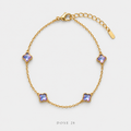 سوار البرسيم البنفسجي — Lavender Clover Bracelet