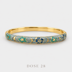 Blue Stars & Flowers Bangle  سوارة النجوم والزهور الزرقاء