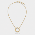سلسلة الدائرة المرصّعة  Crystal Circle Necklace