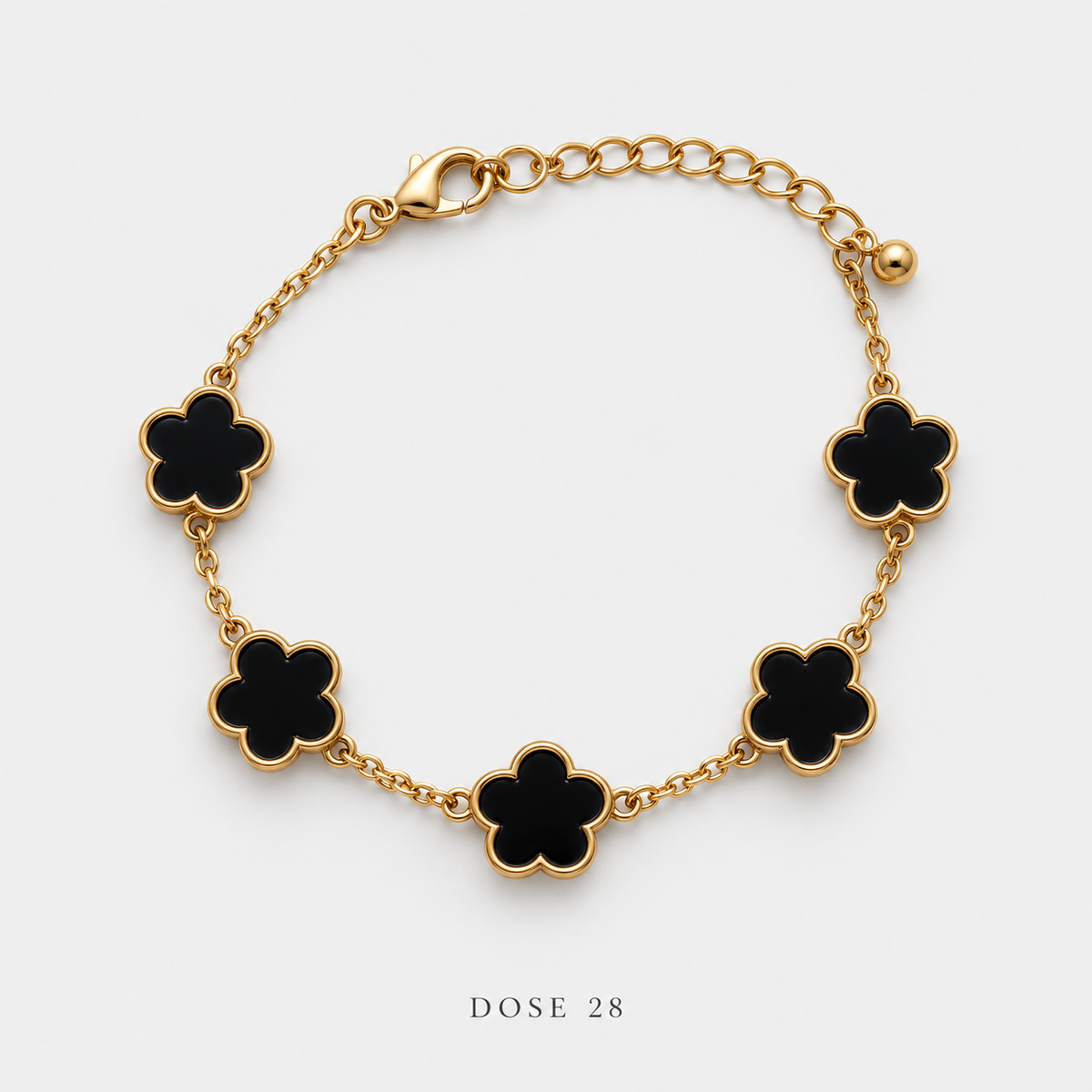 سوار الورود السوداء الخمس Five Black Flowers Bracelet