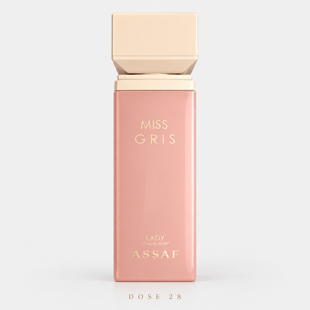 عطر عساف مس غريس – أزهار وأخشاب بلمسة فانيلا وبخور Assaf Miss Gris – Floral Woods with Vanilla & Incense