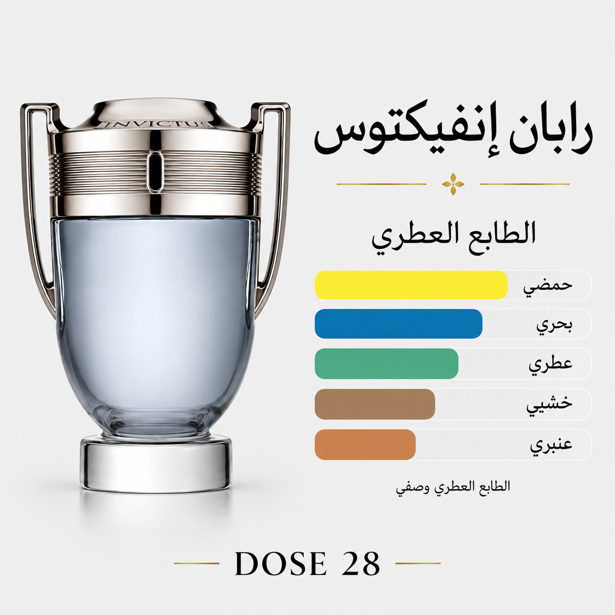 Rabanne Invictus Eau de Toilette for Men  عطر رابان إنفكتوس للرجال