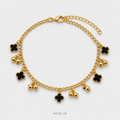 سوار الورود السوداء والكرات Black Clover Charm Bracelet