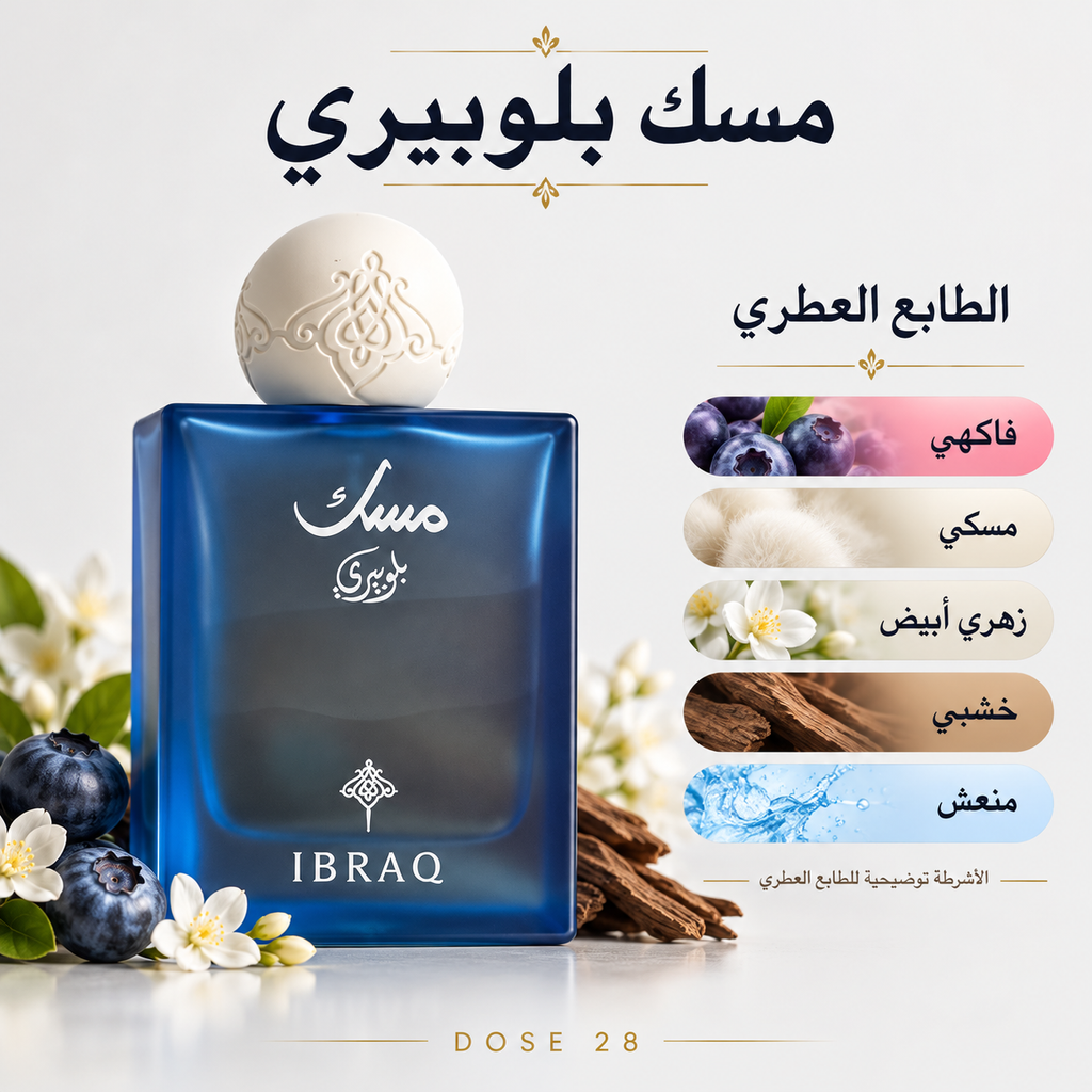عطر مسك بلوبيري من إبراهيم القرشي Ibraheem Al Qurashi Blueberry Musk