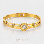 Roman Numeral Gold-Tone Bangle  أسوارة الأرقام الرومانية