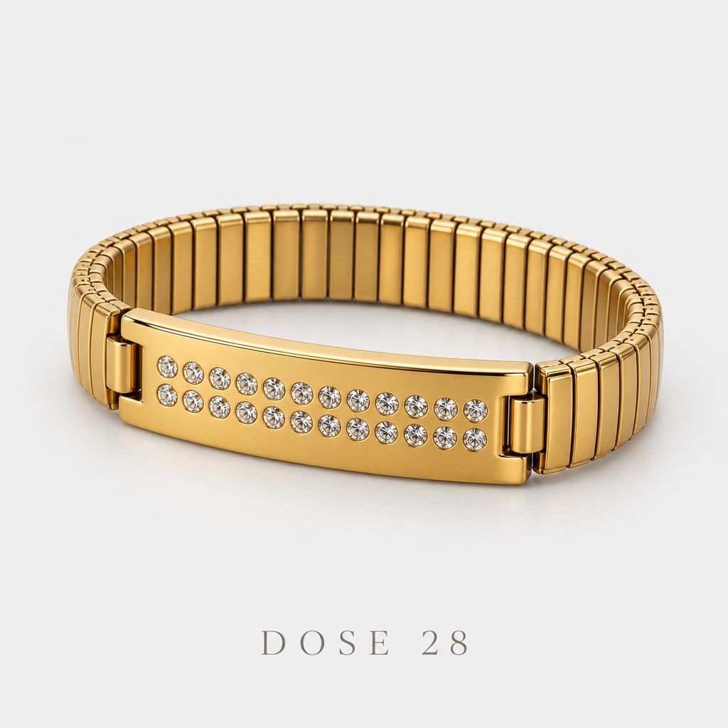 Double-Row Sparkle Bracelet   أسوارة الصفّين اللامعة
