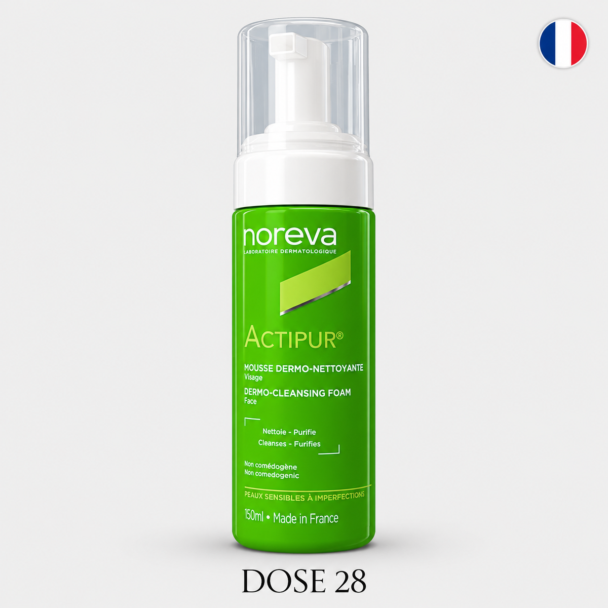 نوريفا أكتيفبور غسول رغوي لتنظيف الوجه – 150 مل Noreva Actipur Dermo-Cleansing Foam – 150 ml