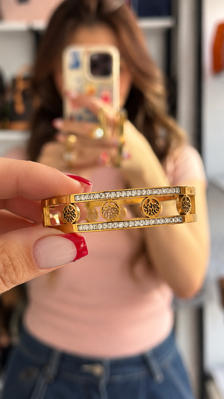 Sparkling Tree of Life Bangle  أسوارة شجرة الحياة المرصّعة