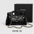 جنطة شانيل 31 شوبينغ سوداء بمقبض مفرّغ CHANEL 31 Shopping Bag – Black