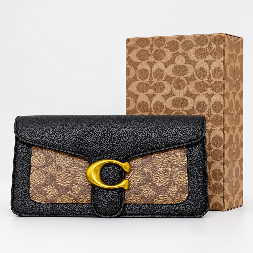 شنطة كوتش تابي – أسود وبني | Coach Tabby Bag – Black & Brown