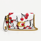 حقيبة كوتش تابي ميني - بيضاء بنقشة الكرز | Coach Tabby Mini Bag – White Cherry Print