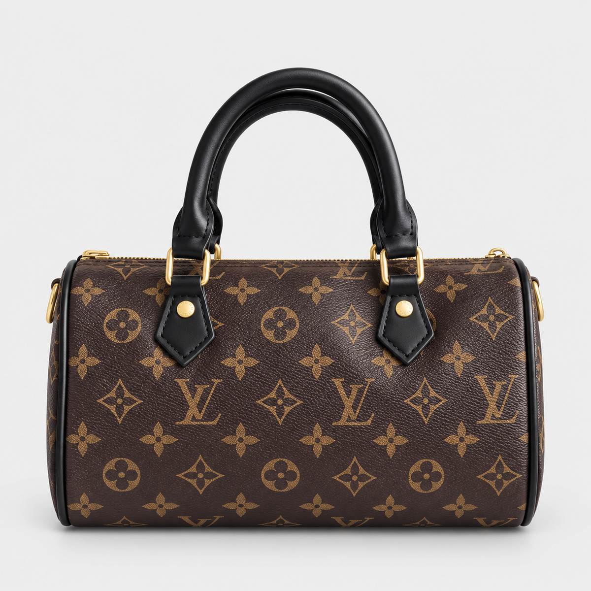 شنطة إل ڤي ستايل سبيدي مونوغرام — بني وأسود LV Speedy-Style Monogram Bag — Brown & Black