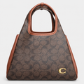 جنطة كوتش سيغنتشر – بني & كراميل Coach Signature Pattern Tote – Brown & Caramel