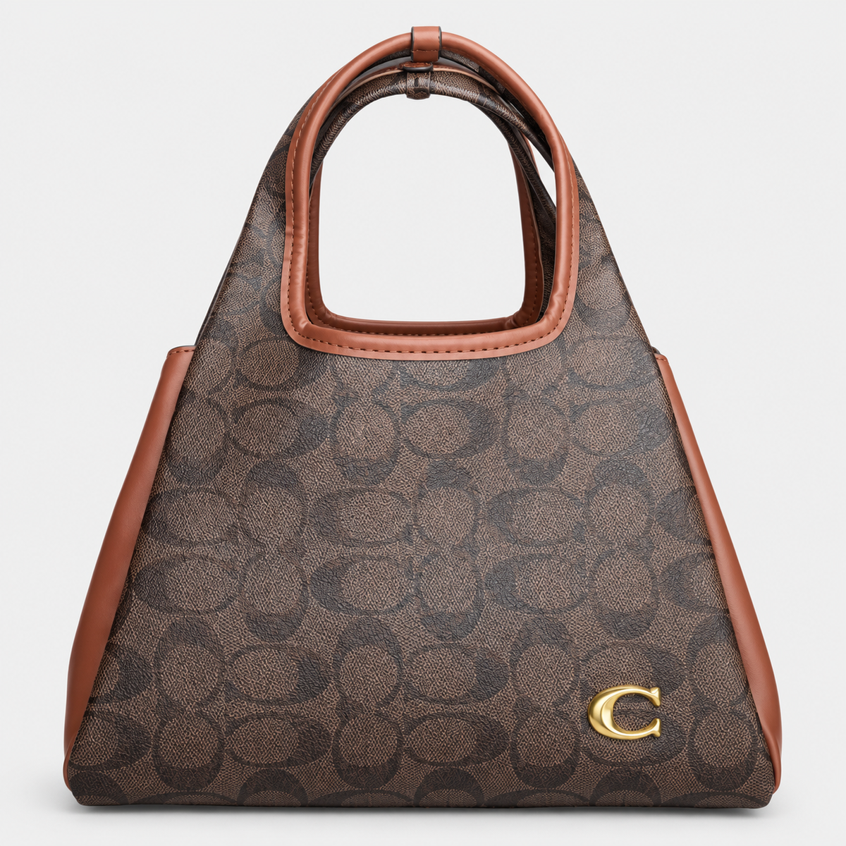 جنطة كوتش سيغنتشر – بني & كراميل Coach Signature Pattern Tote – Brown & Caramel