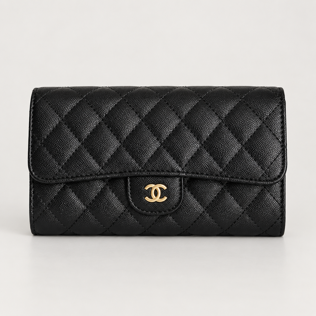 شانيل ميني أسود مبطّن – ٢٢ سم Chanel Black Mini Quilted Flap Bag – 22 cm