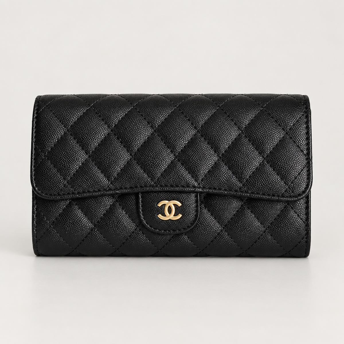 شانيل ميني أسود مبطّن – ٢٢ سم Chanel Black Mini Quilted Flap Bag – 22 cm