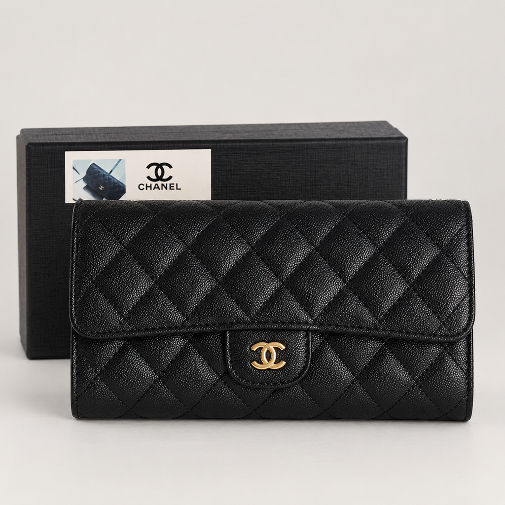 شانيل ميني أسود مبطّن – ٢٢ سم Chanel Black Mini Quilted Flap Bag – 22 cm
