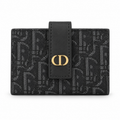 محفظة ديور مونوغرام صغيرة – أسود Dior Monogram Compact Wallet – Black