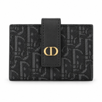 محفظة ديور مونوغرام صغيرة – أسود Dior Monogram Compact Wallet – Black