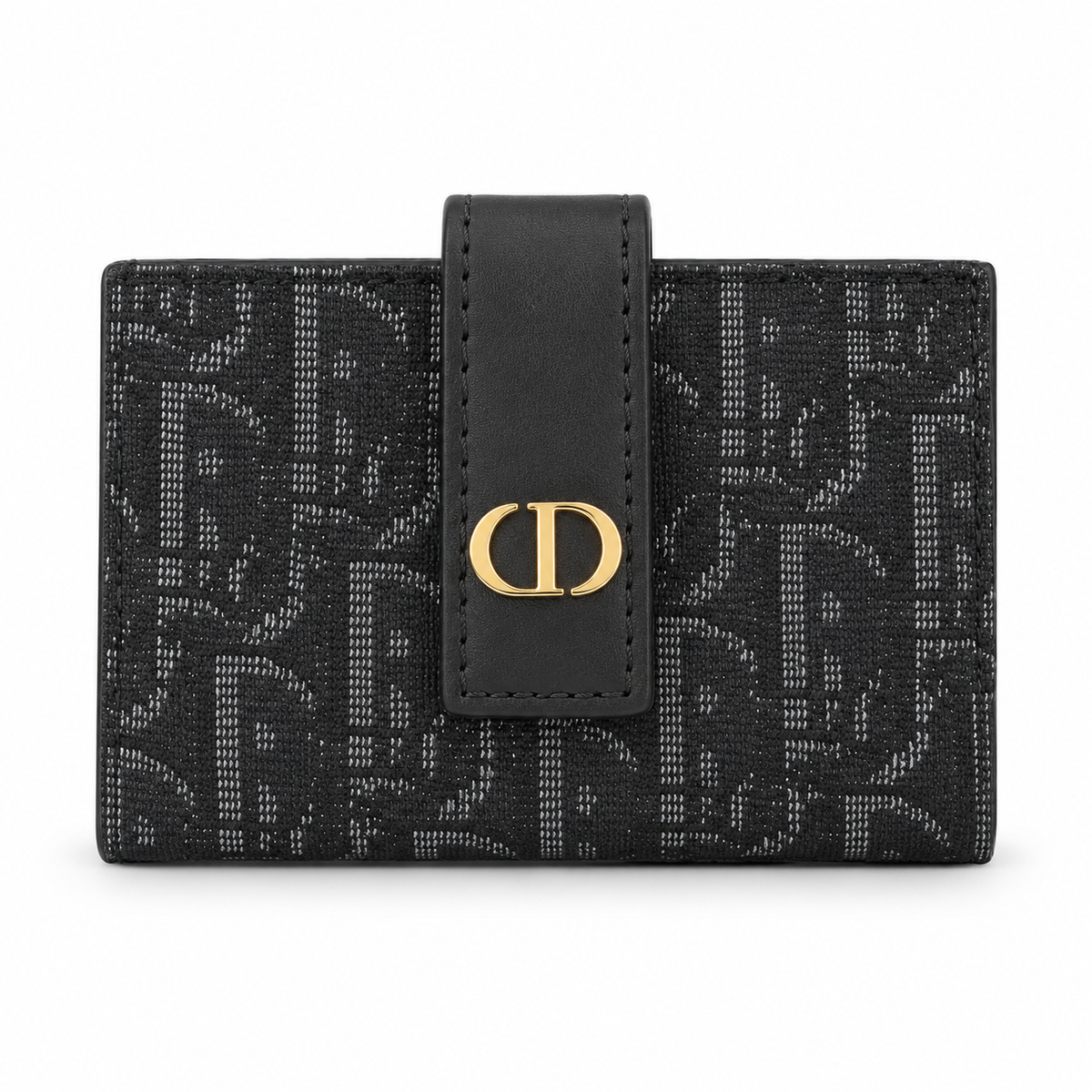محفظة ديور مونوغرام صغيرة – أسود Dior Monogram Compact Wallet – Black