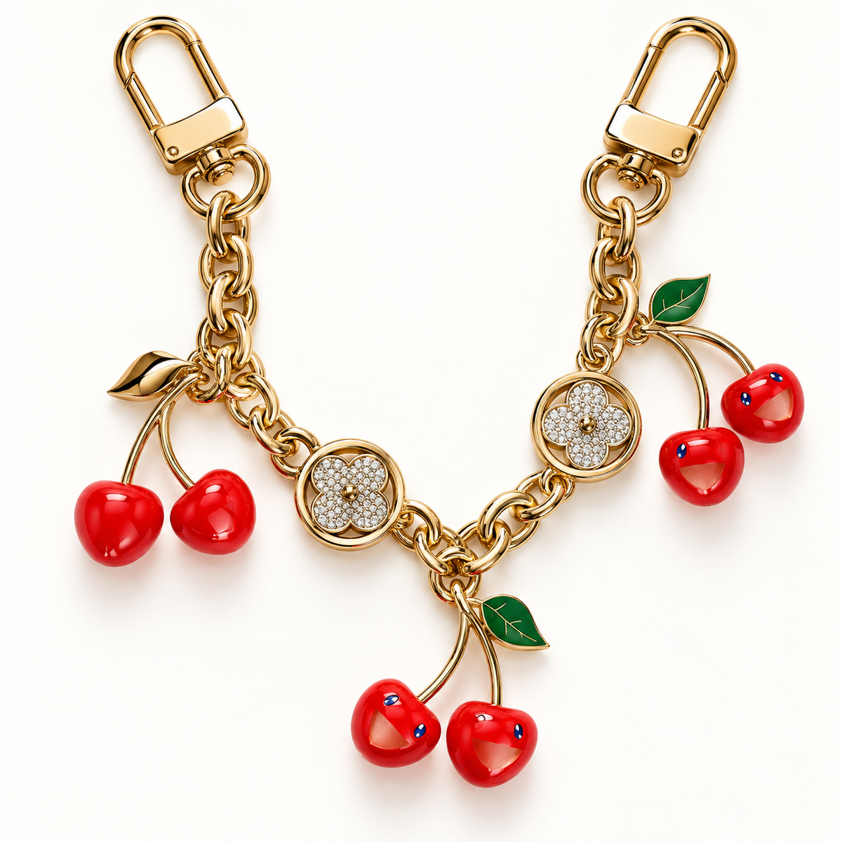 سلسلة جنطة LV بالكرز وورود الكريستال ✨

LV Cherry & Crystal Flower Bag Charm