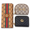 طقم محافظ غوتشي أسود وتان — ٣ قطع
Gucci Black & Tan Wallet Set — 3 Pieces