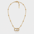 سلسلة CD المرصّعة  Crystal CD Beaded Necklace