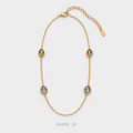 Iridescent Teardrop Chain سلسلة القطرات الملوّنة