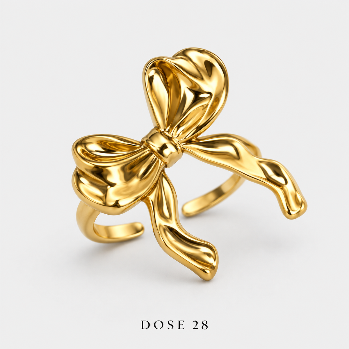 محبس فيونكة الذهب Blush Star Open Ring